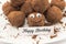 Happy Birthday Card with Smiley Chocolate Truffles