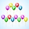 Happy birthday celebration balloons