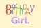 Happy birthday electronic greeting card for a girl or female gender