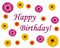 Happy Birthday Flower Design Card