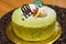 Happy Birthday Green Tea Matcha Cake