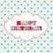 Happy birthday greeting card in cottage style