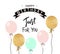 Happy birthday greeting card and party invitation template with balloons. Vector illustration.