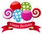 Happy Birthday Lollipop & Ribbon