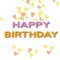 Happy birthday message with various borders