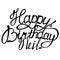 Happy birthday Neil name lettering