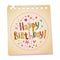 Happy Birthday notepad paper message