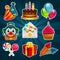 Happy Birthday Party Icons