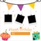 Happy Birthday Photo frame vector illustration, Happy birthday Wish, Happy Birthday Elements, Party Elements, Photo Frame, Gifts,