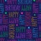 Happy birthday seamless pattern