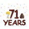 Happy Birthday seventy one 71 year