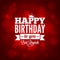 happy birthday sign design background