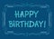 Happy Birthday text for greeting cards