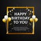 Happy Birthday to You greeting card. Elegant professional banner template.