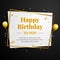 Happy Birthday to You greeting card. Elegant professional banner template.