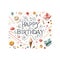 Happy birthday transparent Text background download Free.