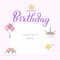 Happy Birthday typographic vector design for greeting, birthday, invitation card,handwritten lettering composition