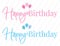 Happy Birthday Vector, Colorful Wording Design, Lettering isolated on white background. Birthday Boy and Girl