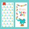 Happy birthday. Vector greeting card