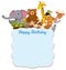 Happy Birthday wild animals card