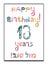 Happy Birthday13 years. Bar Mitzvah. Greeting card with inscription in Hebrew Mazel Tov in translation We wish you