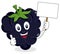 Happy Blackberry or Mulberry with Banner