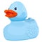 Happy blue duck