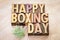 Happy Boxing Day word abstract