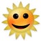 Happy bright sun emoticon
