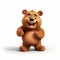 Happy Brown Teddy Bear - 3d Pixar Bear - Toycore Cartoon