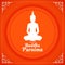 happy buddha purnima religious background for spiritual faith