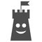 Happy Bulwark Tower Flat Icon