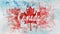 Happy Canada day background with watercolor splashes in flag colors and maple leaf. Grunge Canadian flag. Template for invitation