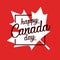 Happy Canada Day greetings vector illustration. Happy Independence day banner and print designs. Creative concepts for