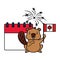 happy canada day vector illustration