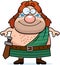 Happy Cartoon Celtic Warrior