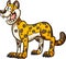 Happy cartoon cheetah, jaguar or leopard