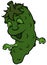 Happy Cartoon Cucumber