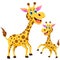 Happy cartoon giraffe