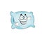 Happy cartoon illustration of pillow