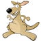 Happy cartoon Kangaroo