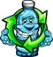 Happy Cartoon Plastic Water Bottle