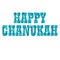 Happy chanukah typography with mosaic texture