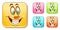 Happy cheerful Emoticons Collection