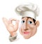 Happy chef doing okay gesture