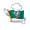 Happy Chef flag macau cartoon character with white hat