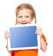 Happy child with tablet