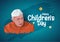 Happy Children`s Day is celebrated in India on November-14 Jawaharlal Nehru`s birthday .first Prime Minister of India. vector