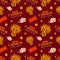 Happy Chinese New Year 2024 Seamless Pattern Design. Translation : Year of the Dragon. with Lantern, Dragons and China Elements