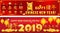 Happy Chinese New Year of the Boar 2019 - banner set